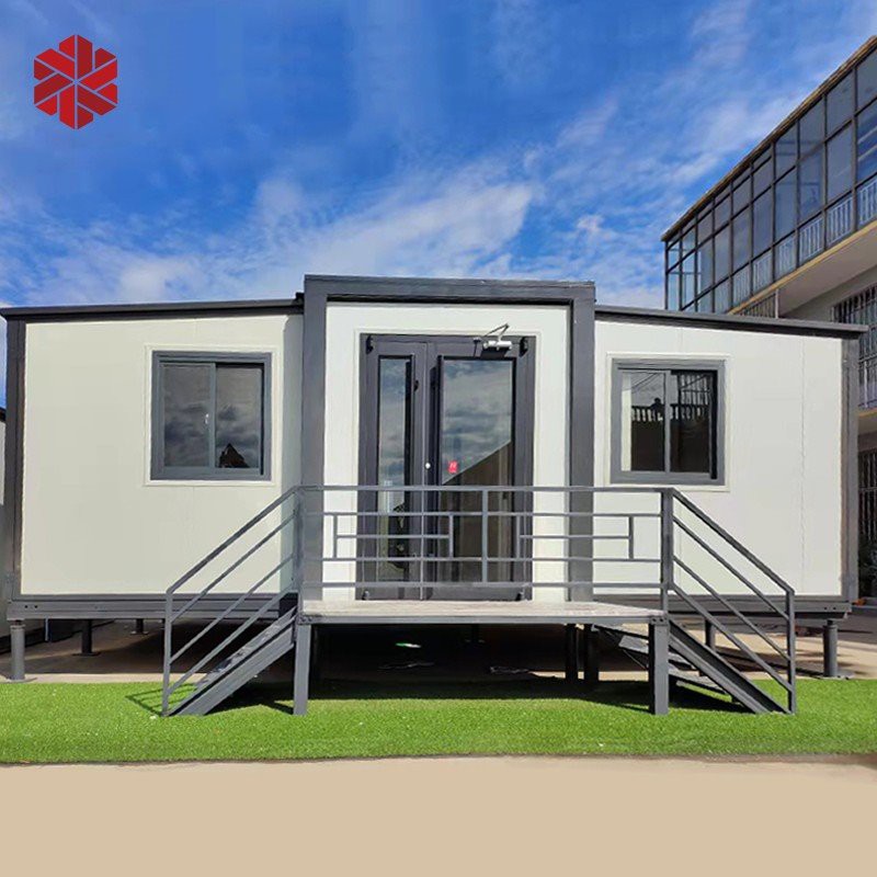 Expandable container house grey frame