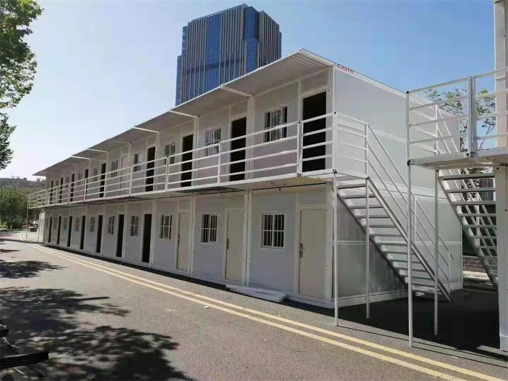 Interior view of a container house