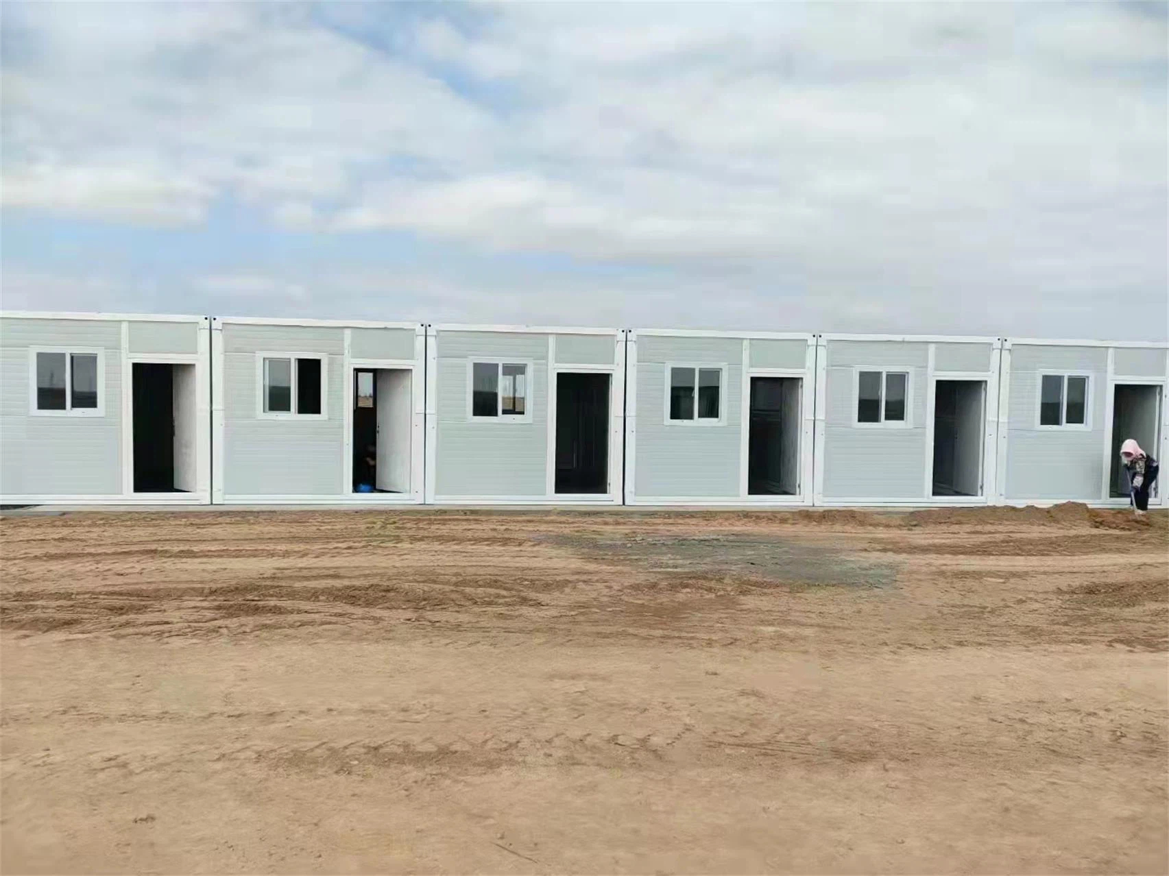 Container house with a porch