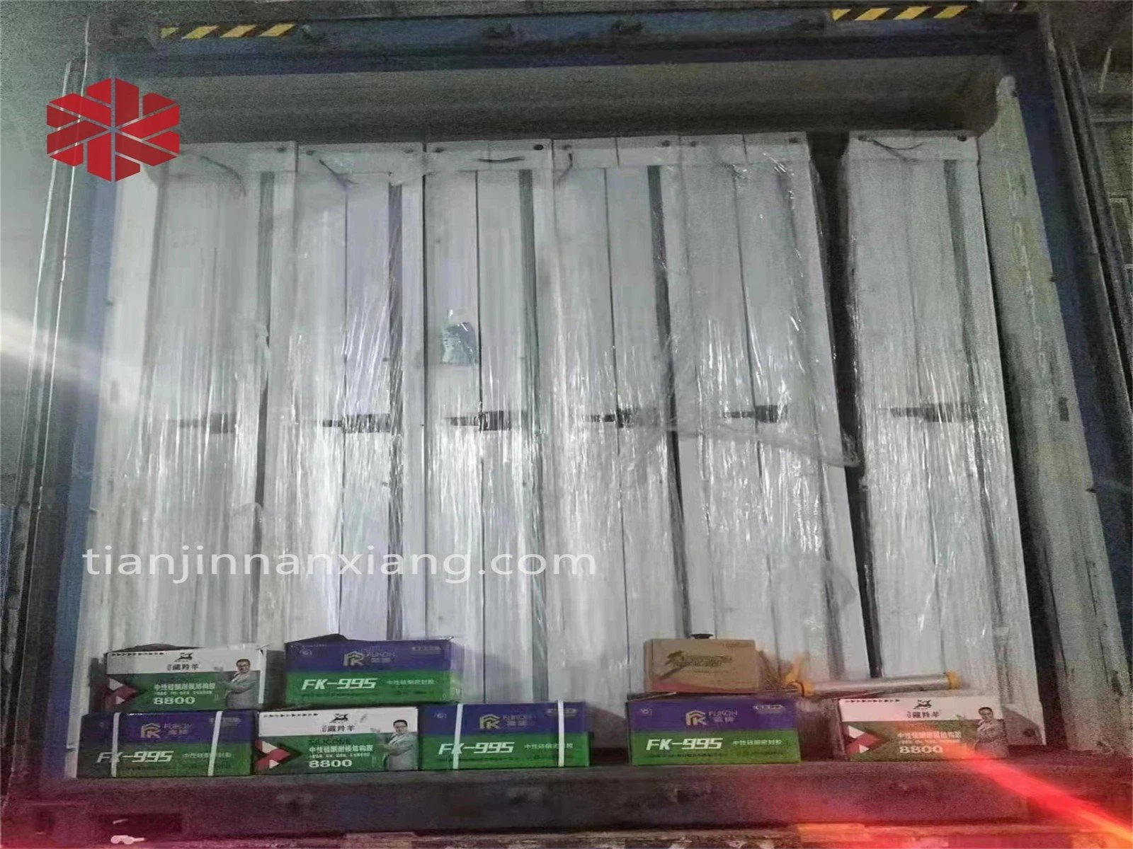 Loading the container