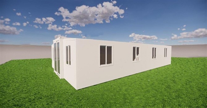 Container home exterior