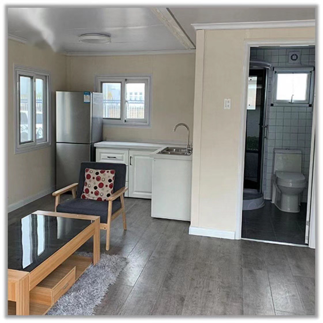 Container home side view