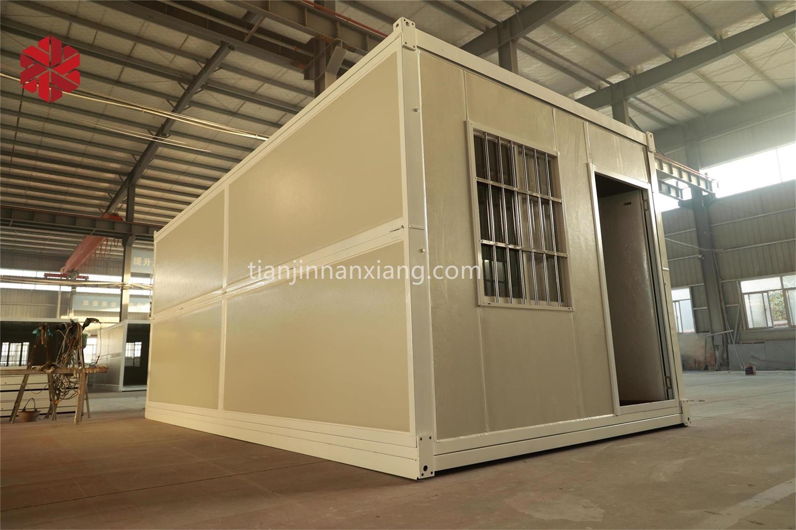A prefabricated school container house.