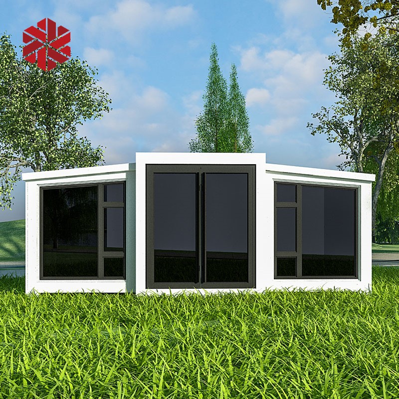 Expandable container house exterior