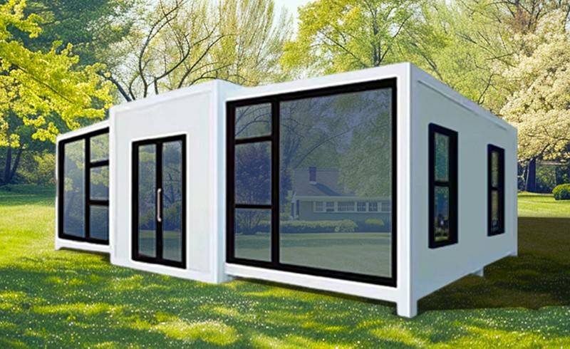 Foldable house exterior view