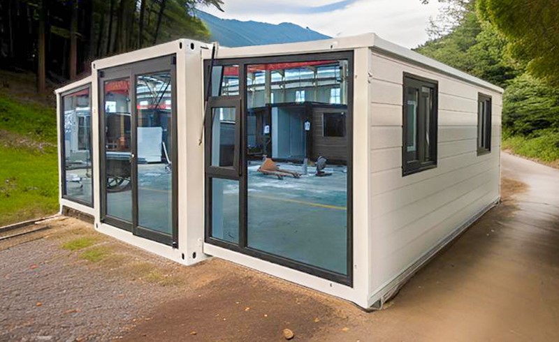 Foldable house types illustration