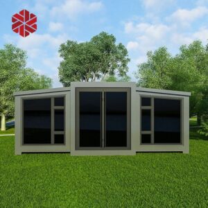 40ft Mobile Prefabricated Container Expandable House 2 Bedroom Security Prefab Light Steel Portable Living Home